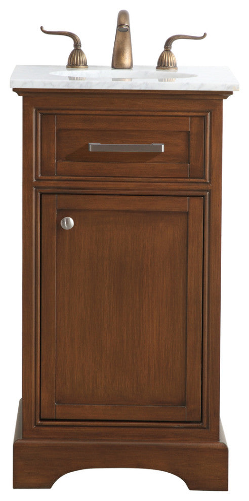 Amber Single Bathroom Vanity, Blue, Teak, 19"