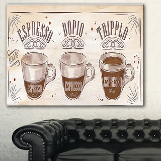 "Espresso Kraf Brown" Canvas Print
