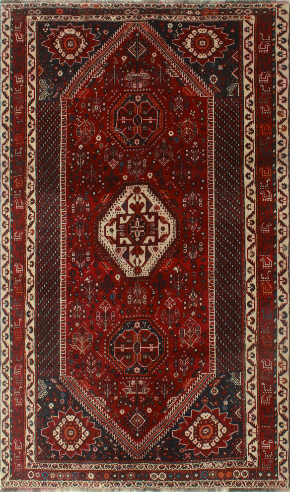Fine Vintage Distressed Jarrett Red Rug