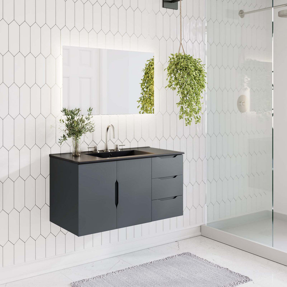Vitality 36" Bathroom Vanity Cabinet, Sink Basin Not Included