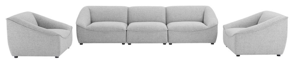 Comprise 5-Piece Living Room Set Light Gray