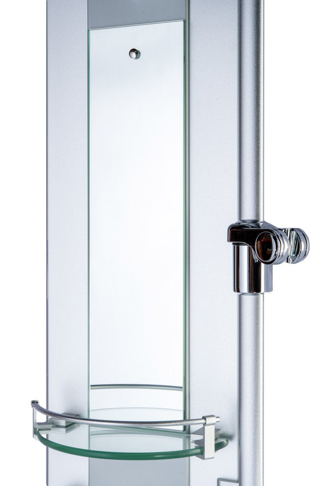 Blue Ocean 52"? Aluminum SPA33D Shower Panel Tower with Rainfall Shower Head