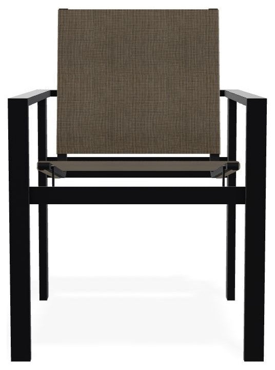 Tribeca Sling Outdoor Stackable Armchair, Kora/Black