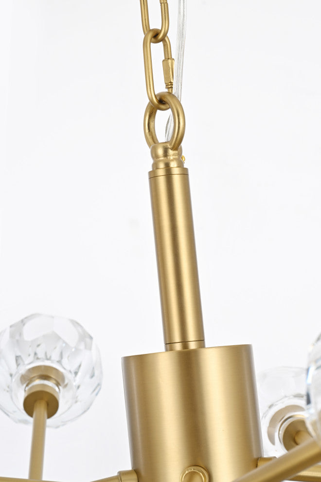 18 Light Pendant, Gold