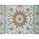 White 250 KPSI Soft Wool Hand Knotted Nain Design XL Runner Rug 2'6"x20'6"