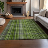 Premium Machine Washable Mayfield AMF541 Green 3' x 5' Rug