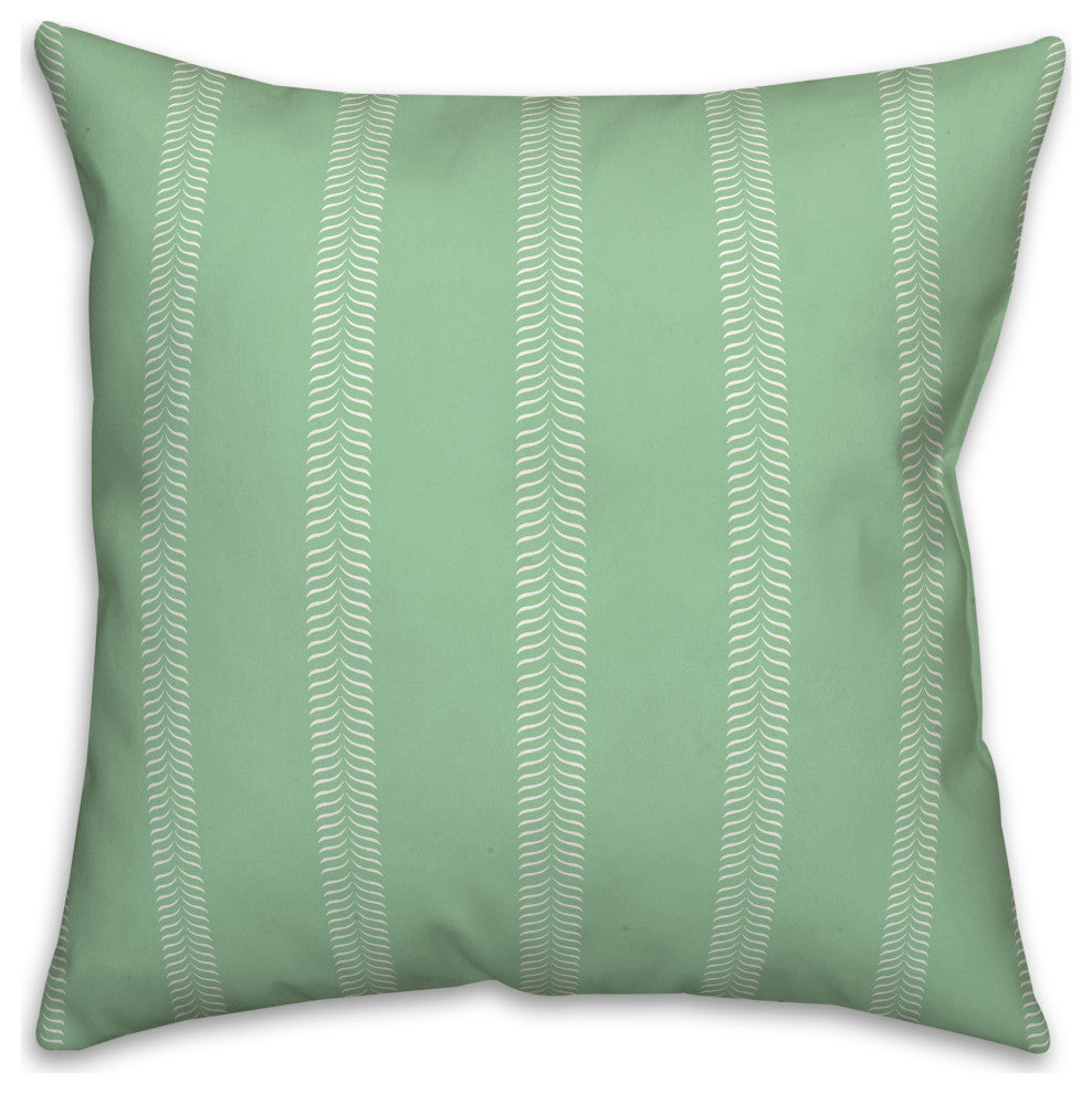 Green Lines 20x20 Indoor/Outdoor Pillow