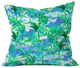 Amy Sia Palm Tree Blue Green Throw Pillow, 26"x26"