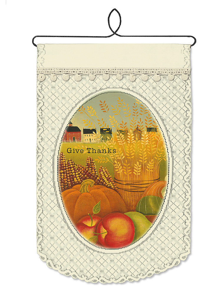 Table of Plenty 12x20 Wall Hanging, Cafe