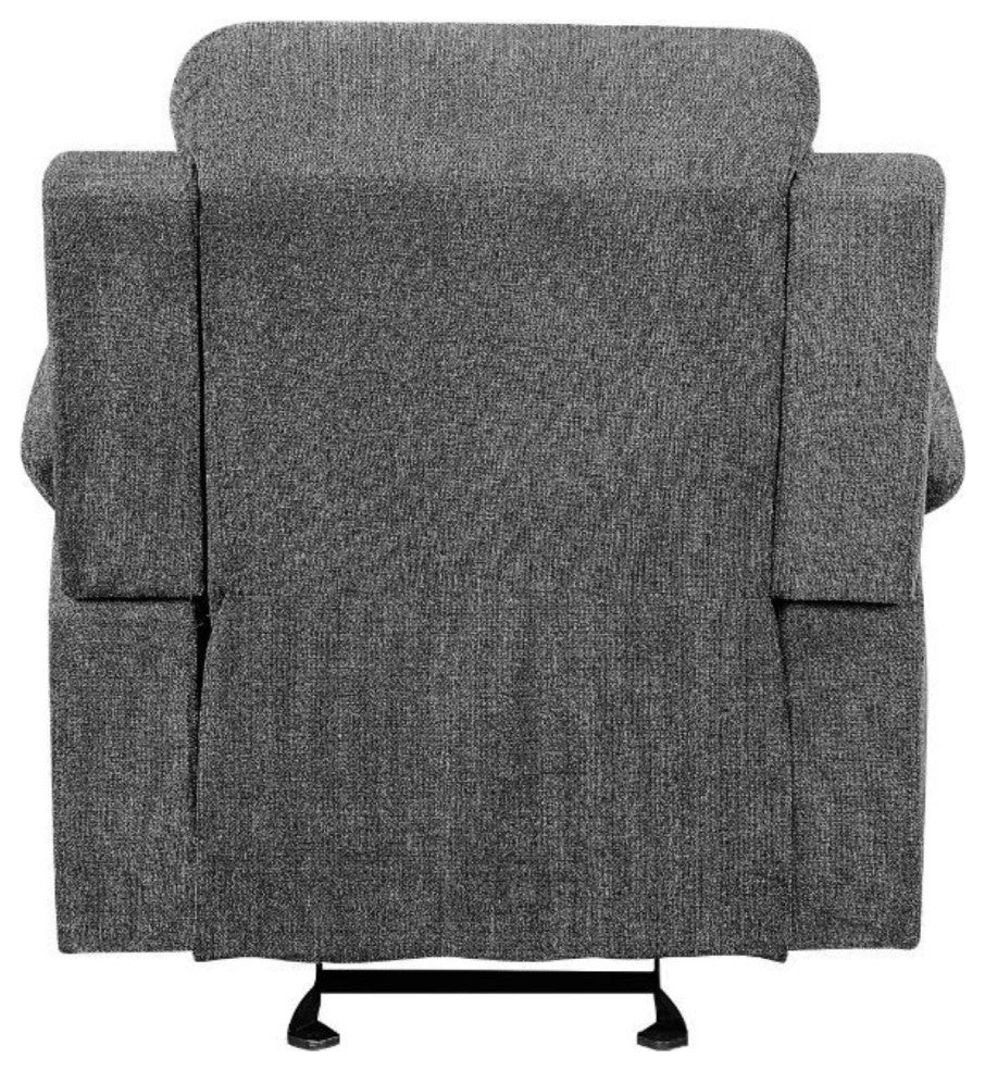 Glider Recliner, Gray Chenille