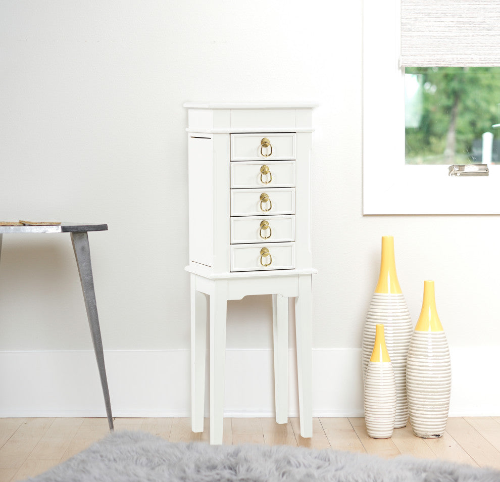 Kennedy Jewelry Armoire, White