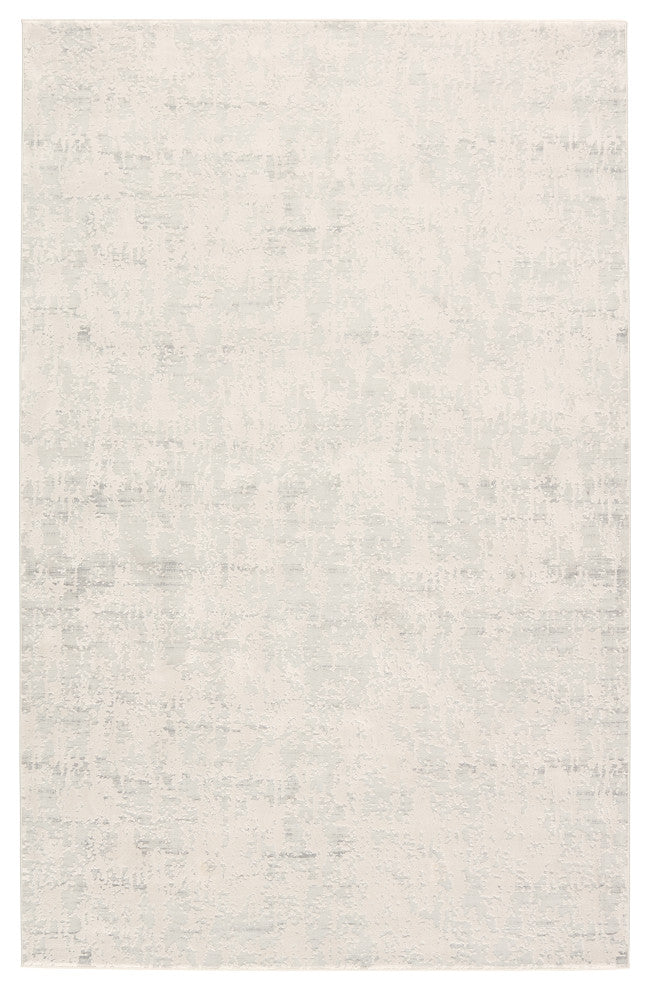 Jaipur Living Arvo Abstract Silver/White Area Rug, 5'3"x7'6"