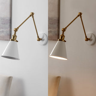 Rover Classic Industrial Metal Adjustable Arm LED Wall Sconce