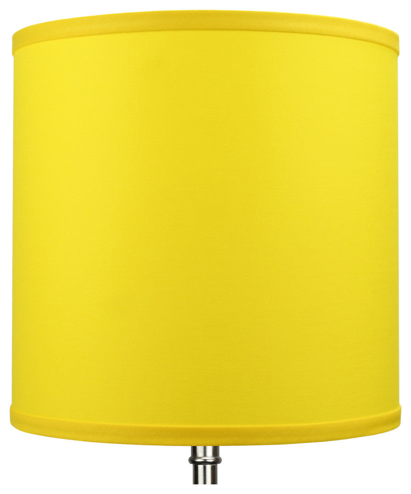 FenchelShades Drum Lampshade 10.5"x10.5"x10.5", Linen Citrus