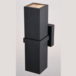 Lavage 14"H 2 Light Outdoor Wall Light Textured Black
