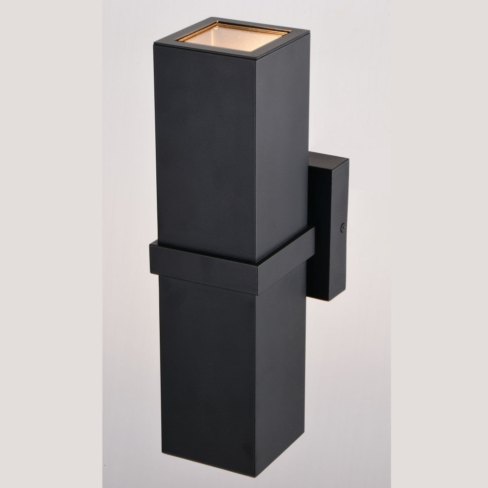 Lavage 14"H 2 Light Outdoor Wall Light Textured Black