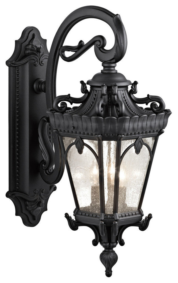 Kichler Tournai Three Light Outdoor Wall Mount 9358BKT