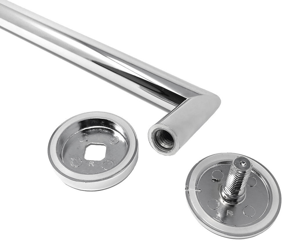 Anello 20" Mitered Towel Bar, Cabinet Mount, Polished Chrome