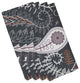 Paisley Floral , Floral Print Napkin, Gray, Set of 4