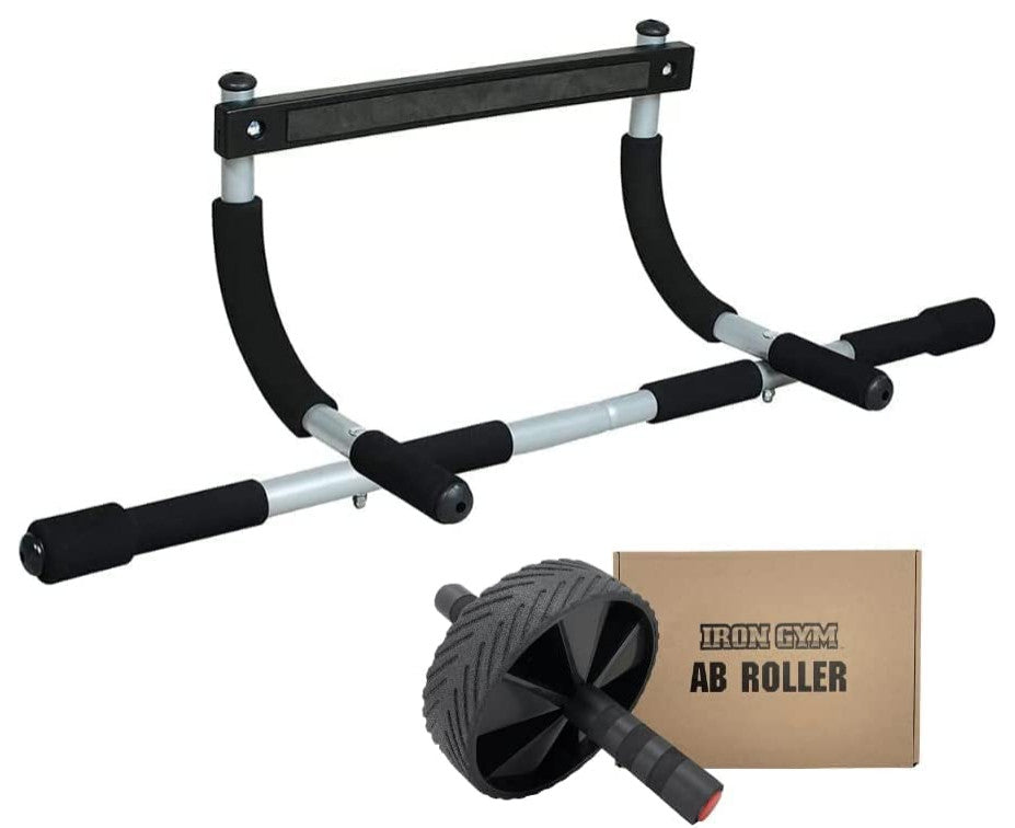 Iron Gym Pull Up Bar and Ab Roller