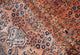 Handmade antique Persian Sarouk rug 3.6' x 5.4' (109cm x 164cm) 1920s