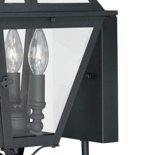 Nottingham 9-in Outdoor Wall Light Textured Black