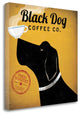 "Black Dog Coffee Co" By Ryan Fowler, Giclee Print on Gallery Wrap Canvas