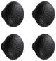 4 Pcs Black Cabinet Knob Wrought Iron Drawer Pull Handles Cabinet Door Handle