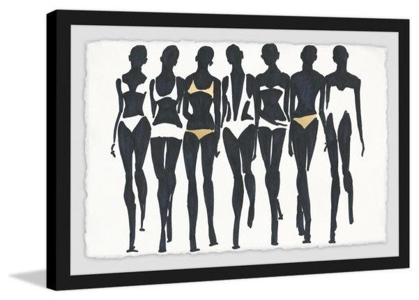 "Bikini Style II" Framed Painting Print, 36"x24"