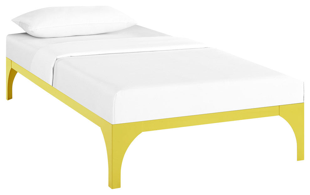 Ollie Twin Bed Frame, Yellow