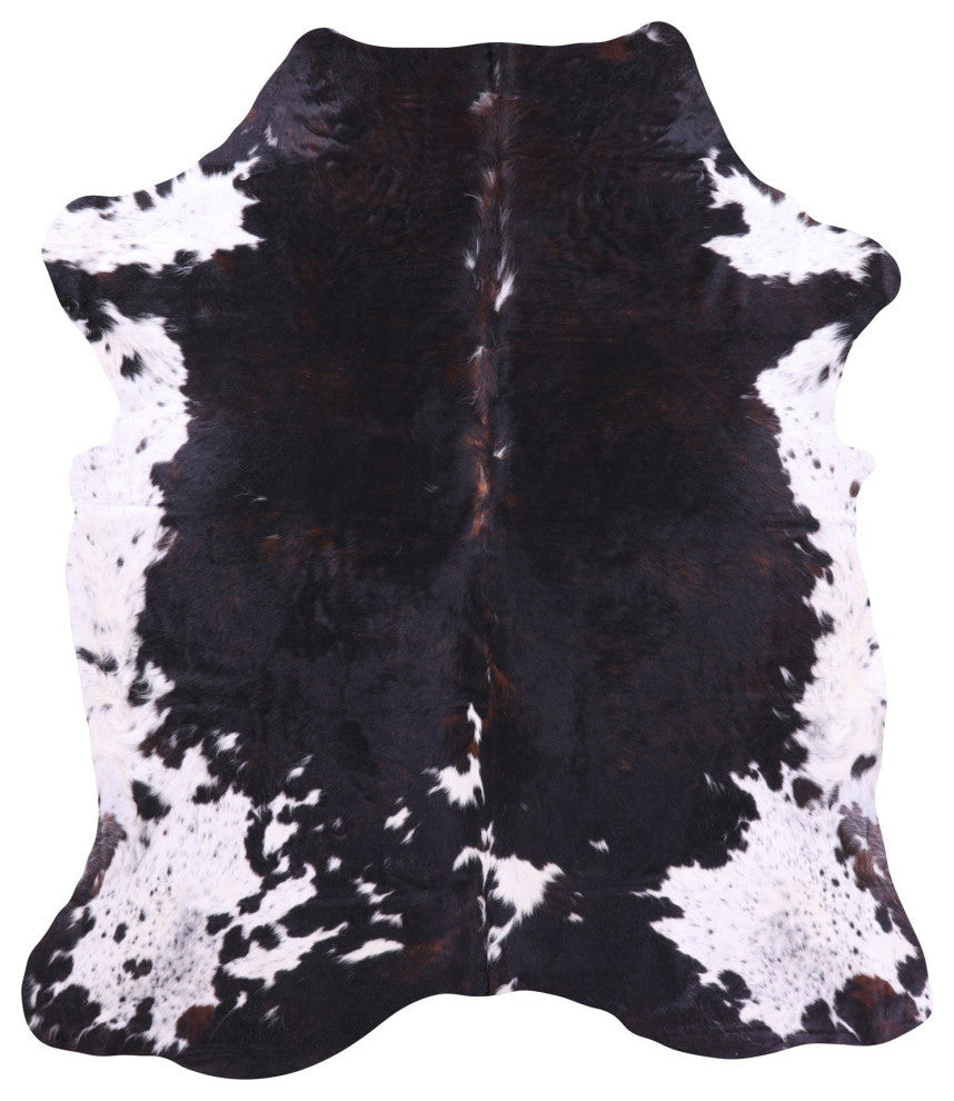 7' 2" X 6' 3" Natural Cowhide Rug C1679