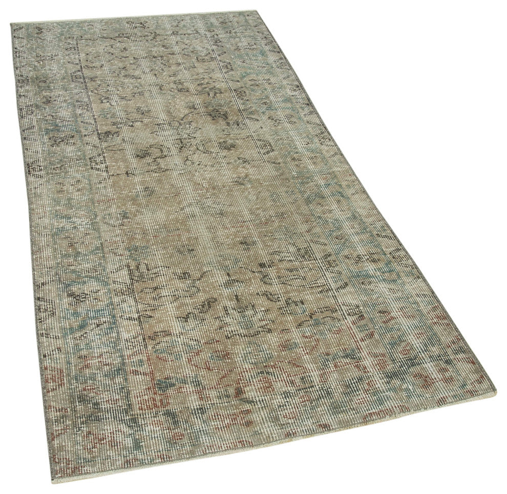 Rug N Carpet - Hand-knotted Oriental 2' 11'' x 5' 9'' Vintage Overdyed Rug