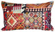 Kilim Collage Throw Pillow, 12x20