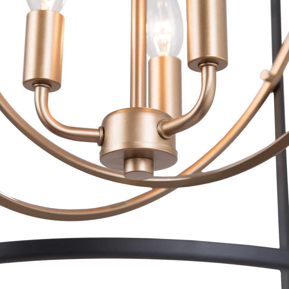 Modern Lantern Pendant Light, Black Kitchen Island Pendant Lighting