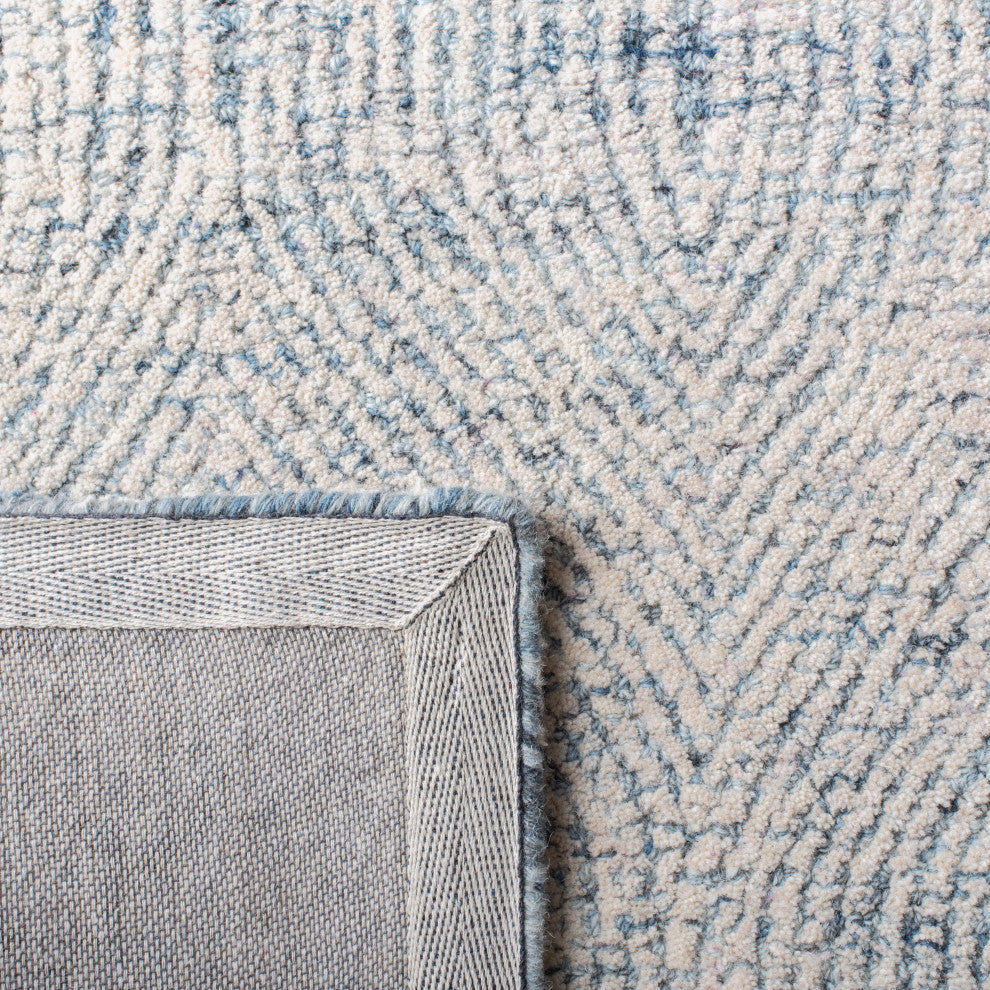 Safavieh Couture Abstract Collection, ABT340 Rug, Ivory/Blue, 12'x18'
