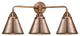 Innovations 288-3W-AC-M13-AC-LED 3 Light Vanity Light, Antique Copper