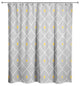 Diamond Shower Curtain, Gray