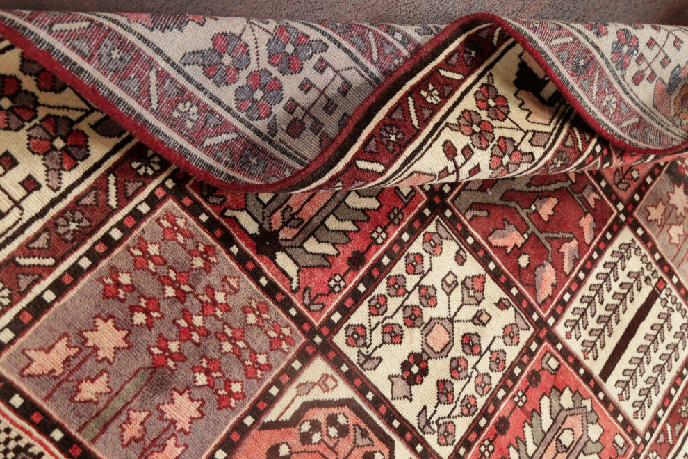 Consigned, Vintage Oriental Faded Traditional Handmade Persian Area Rug, 5x10