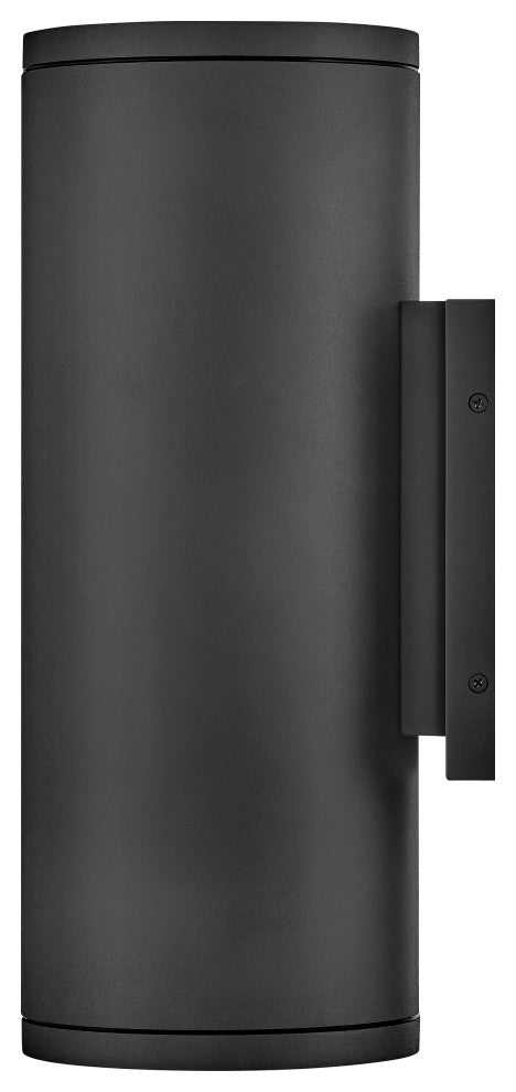 Hinkley Silo Medium Wall Mount Lantern, Black