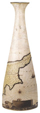 Porcelain Nautical Map Vase