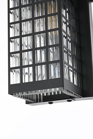 Home Living 5" Outdoor Wall Sconce, Black