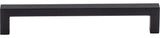 Top Knobs M1156 Square 6-5/16 Inch Center to Center Handle - Flat Black