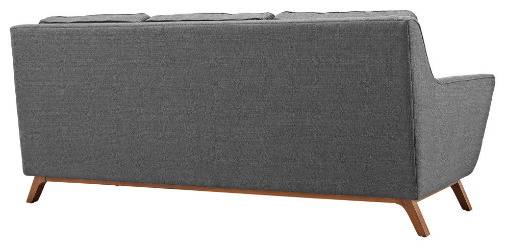 Gray Beguile Living Room Set Upholstered Fabric Set of 3