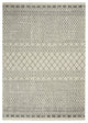 5' X 7' Gray Geometric Power Loom Area Rug