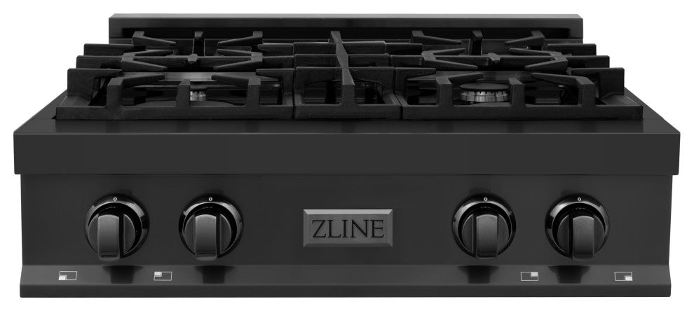 ZLINE Rangetop, Black Stainless Steel, Gas, RTB-30