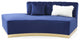 Brentwood 89 in. W Armless Velvet Curved Sofa, Blue