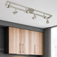 4x50W Track Light, Satin Nickel Finish, 6 Light