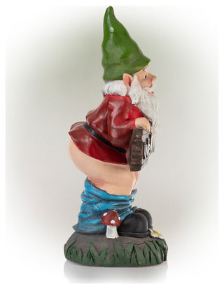 Mooning "Welcome" Gnome With Pants Down Statue