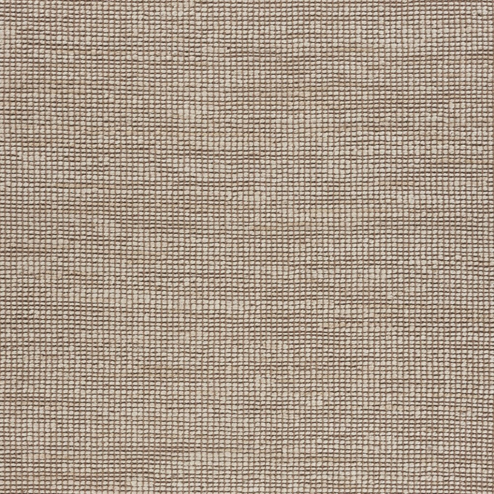 8" x 10" Tan and White Braid Border Area Rug