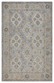 5" x 8" Blue and Tan Traditional Area Rug